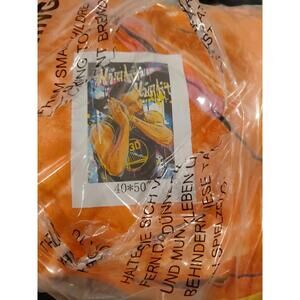 Stephan Curry Blanket golden state warriors night soft poly fleece 40x50 NEW